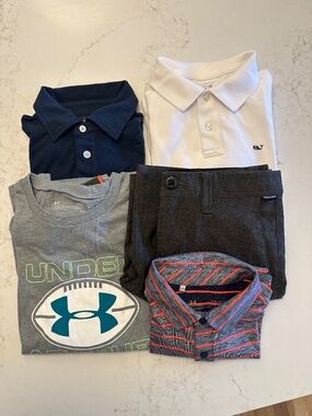 Lot of Boy's Youth Med and Large Shirts and Pair of Shorts